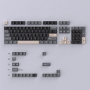 Black Grey 104+22 Keys Cherry Profile PBT Doubleshot Keycaps Set for MX Keyboard